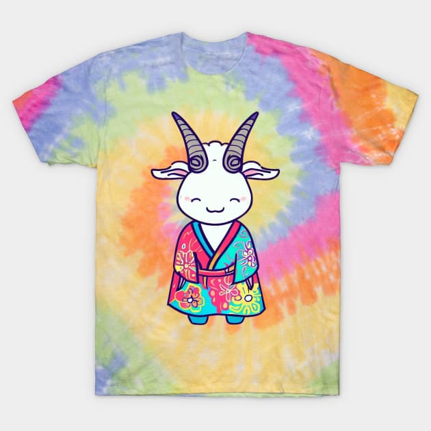 Japanese goat in kimono T-Shirt by Japanese Fever